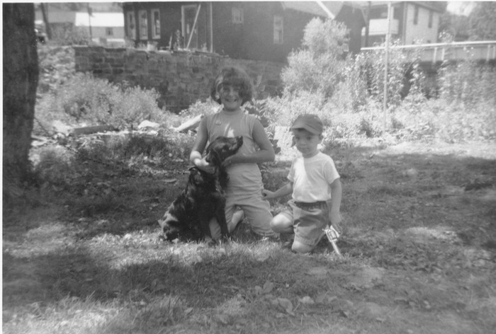 Cindy and Gary with dog