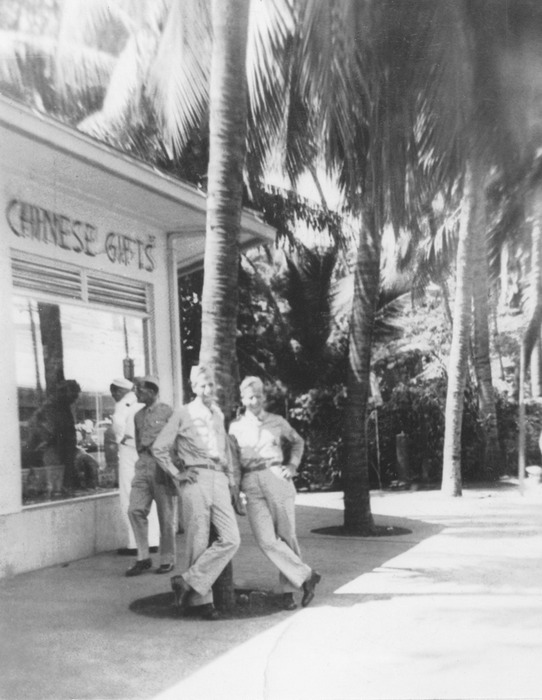 Dad and a bud in Hawaii