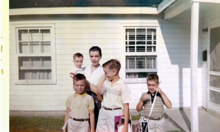 David, Alan, Mark, Gary and Mom Sept 1960