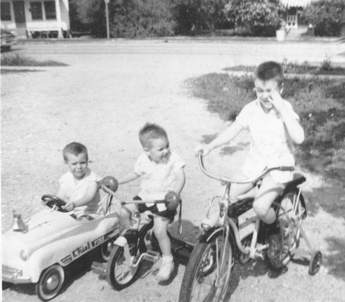 David, Mark and Alan on their rides