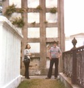 Mom and Gary in cemetary