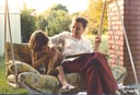 Mom and Jennifer on swing