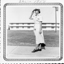 Sally saluting 1954